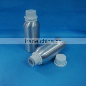 Empty 250ml oil aluminum bottle /8oz aluminum silver bottle with screw cap