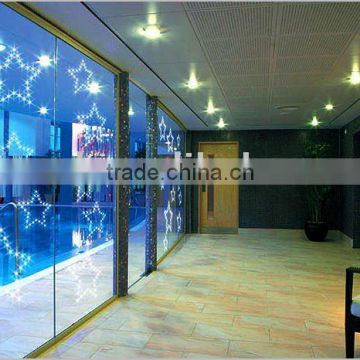 High-end/Energy-saving led glass/glass with led lights/light glass for curtain wall
