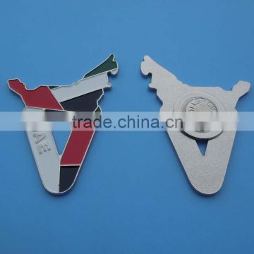 UAE map shape Letter V shape lapel pin badge