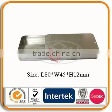 Rectangle Tin Box with Slide Lid