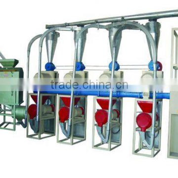 Automatic 6FW-12B food grits milling production line