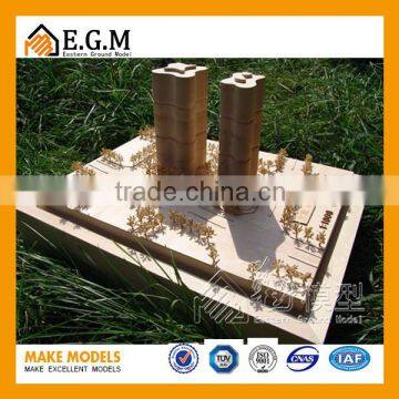 Custom Wooden Scheme Scale Model for Real Estate Developer