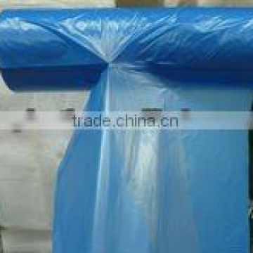 Plastic garbage bags on roll