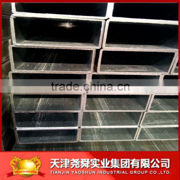 Galvanized steel rectangular pipe size