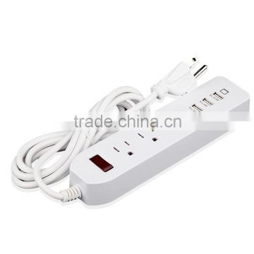 3 way power surge strips us standard electrical outlet extension cord