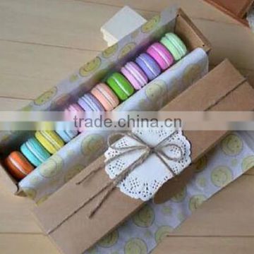 Hot sale cheap cake boxes,customized macaron box handmade design paper gift box MACARON BOX