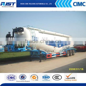 China supply bulk cement tanker trailer , bulk powder material tanker semi trailer for sale