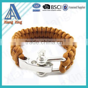 couple 550 stainless steel clasps paracord bracelets