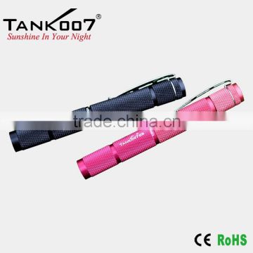 Hot sale-AAA battery pockclip mini flashlight TANK007 E06