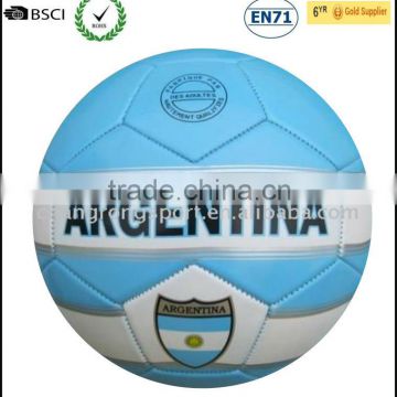 Size 5 PVC machine stitched soccer ball