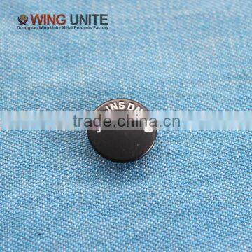 Snap button with custom logo for garment