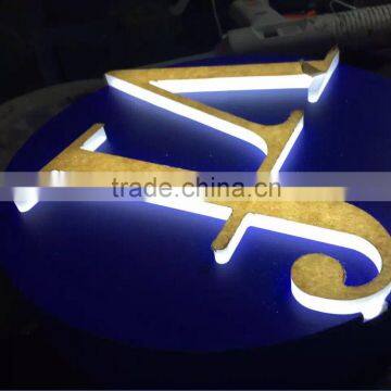 High quality led acrylic straight flange alphabet letter