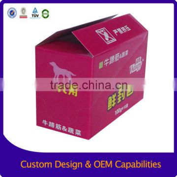Foldable display corrugated box with full color logo printing                        
                                                Quality Choice