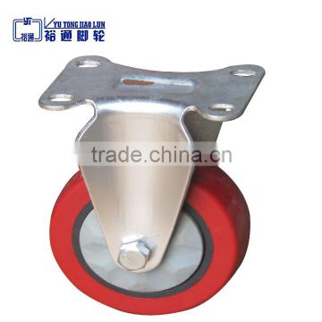 industrial locking pvc casters 75mm fixed caster wheel