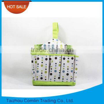 Cute wave point design outdoor holding cheap wholesale free sample green baby bag