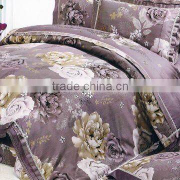 2014 hot sale 100%Cotton Jacquard Staeen bedding Set