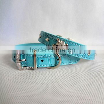 Western skull studded style pet belts fashion rhinestone dog collars