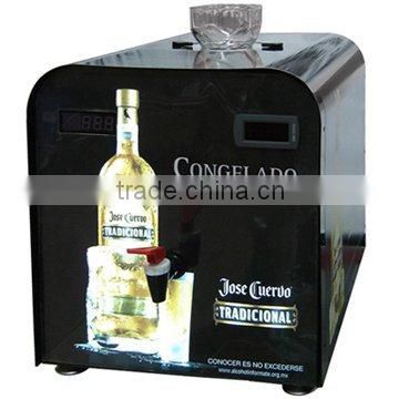 bar liquor shot machine instant wine chiller black color commercial wine chiller