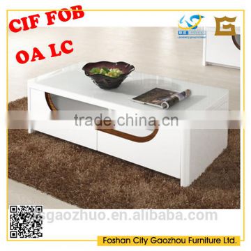 2016 hot sale Nordic Style white high gloss coffee table