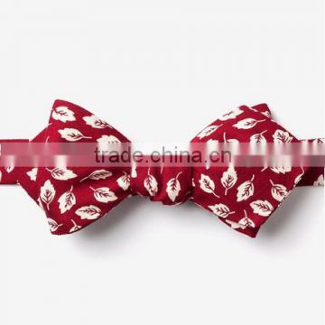 2016 fashion creative design custom brand cotton printed bow tie for man