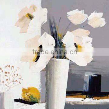 Handmade flower oil painting