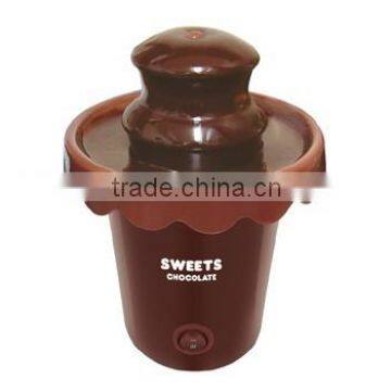 CF-18 Plastic small Chocolate fondue fountain Used with battery,chocolate fountain machine price