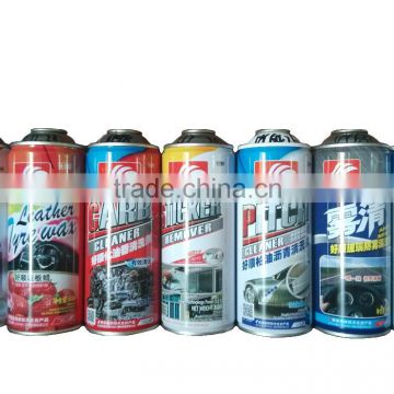 Empty spray cans tin cans diam. 65mm car care products