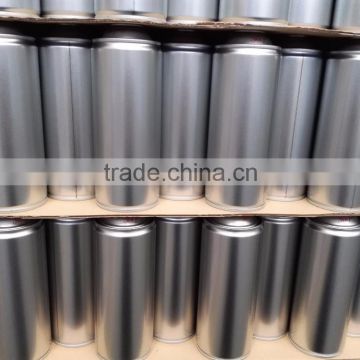 OEM tin can spray can aerosol can with printing or plain coating used in chemical field
