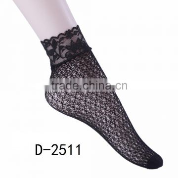 Best sale women old fashion design fishnet ankle socks