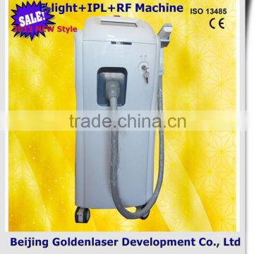 www.golden-laser.org/2013 New style E-light+IPL+RF machine facial body sonic