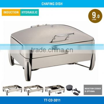Hotel Chafing Dish - 9 L, Stainless Steel Cover, Hydraulic Hinge, TT-CD-3011