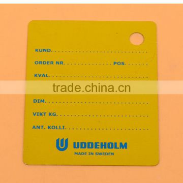 UV protection cheap aluminum custom logo printed metal tags