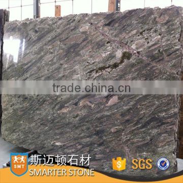Fancy green granite polished big slab imported granite tiles