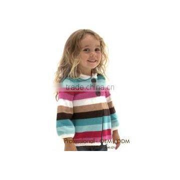 kid stripes knitting short sweater,kid color combination sweater ,kid sweater brand