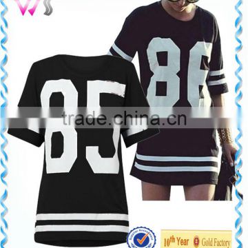 Custom your own design womens t-shirts football jersey