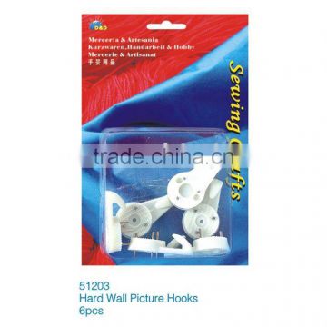 D&D hard wall picture hooks 6pcs in durable case