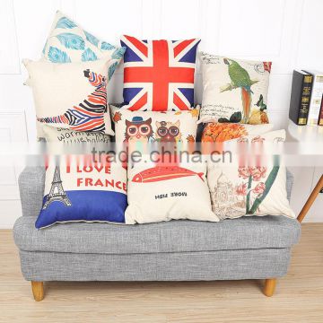Decorative Pillow Cover Personalized Custom Cotton Linen Pillowcase