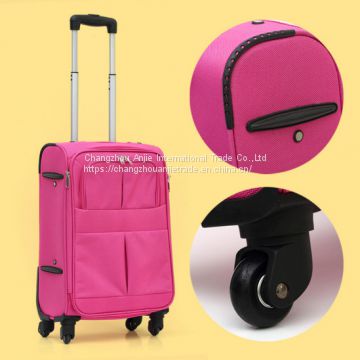 Cutomized 600D polyester trolley luggage for traveling