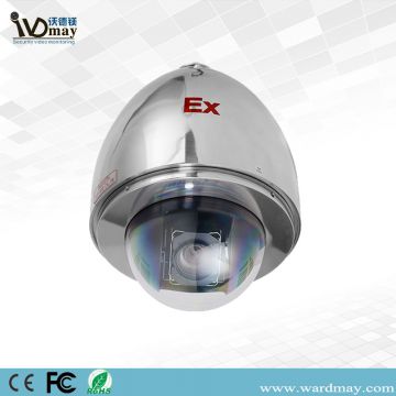Wdm 304 Stainless Steel Explosion-Proof 20X Zoom Starlight High Speed Dome PTZ IP Camera for Marine, Gas Station, Bank