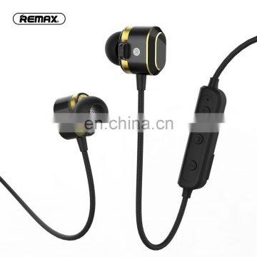 Remax 2020 new arrival  Dual Moving Coil Tie clip double loop sport Bluetooth headset earphones headphones