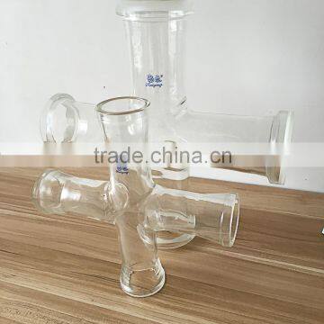 borosilicate 3.3 glass pyrex glass tube glass cross tube