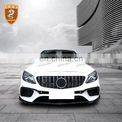 Best selling carbon fiber front lip for Bens C class W205 C65