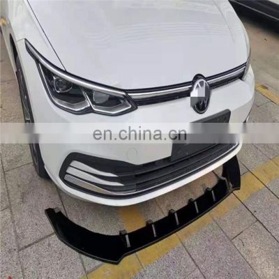 Car Accessories Front Bumper Shovel Lip Spoiler Diffuser Fit For  VW GOLF 8 2020+   Front Lip