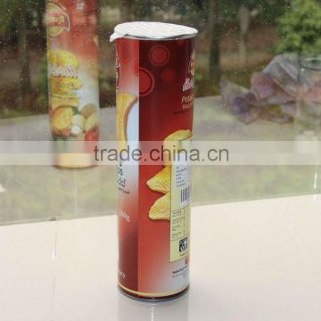 Customized Potato Chips Paper Packaging Tube