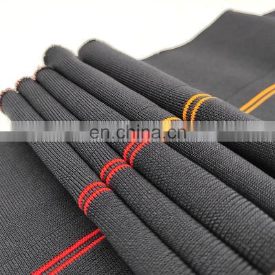 Custom cotton/poly 1x1 rib knit ribbed tops plain fabric cotton 1x1 high quality rib hem