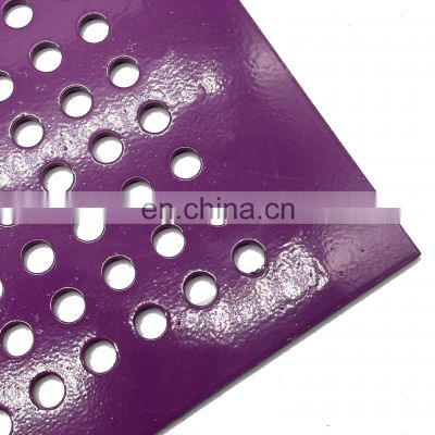 Punch Round Hole Shape Customized Color Perforated Metal Mesh for Design Decoration