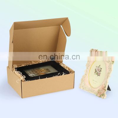 Free Sample Shipping Box Kraft Paper Gift  Package Delivery Corrugated Paper Recyclable Packaging Custom Shipping Mailer Box