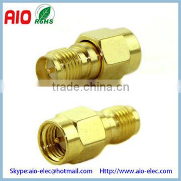 gold plated SMA male to Reverse Polarity RP SMA female Adapter adaptor converter RF connector