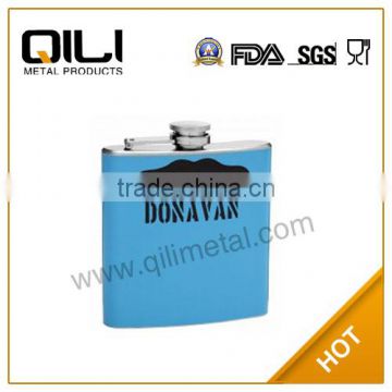 18/8 304 FDA and LFGB high quality silver hip flask
