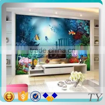 decorative picture of 3d wall tv panel porcelain tile